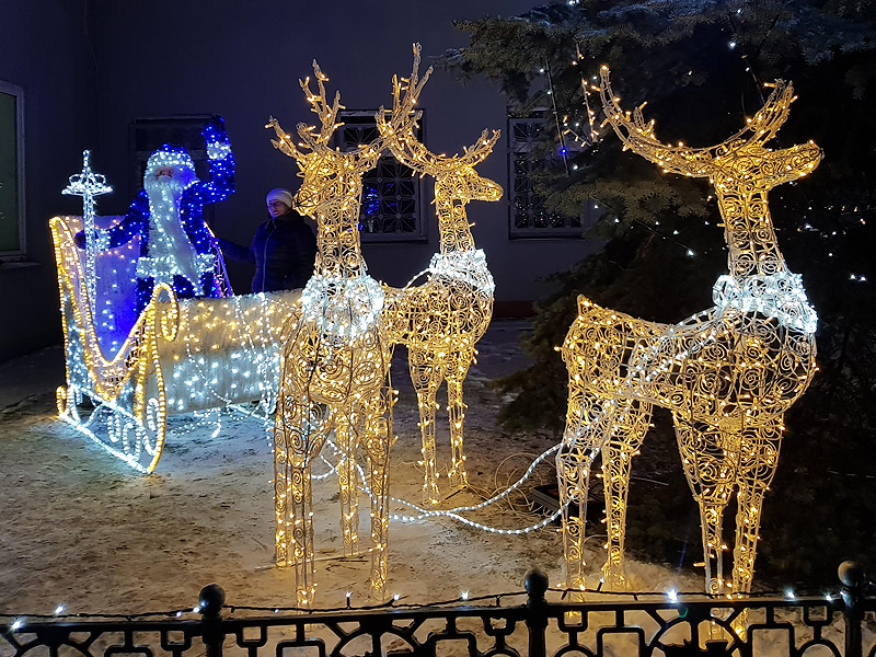 Новогодние световые фигуры